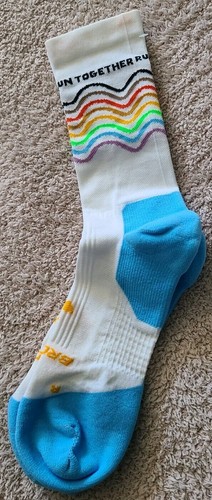 Brooks ghost crew socks white - brooks,
