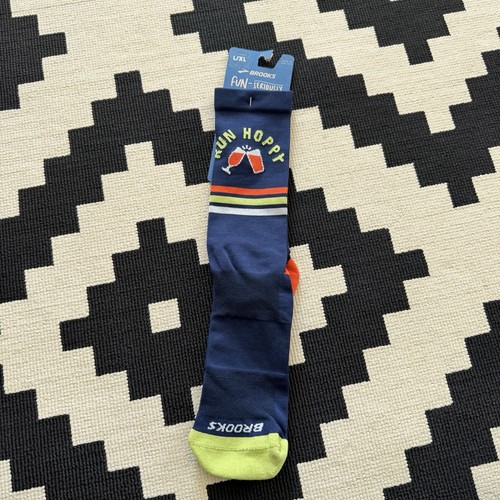 Brooks knit crew - socks, navy
