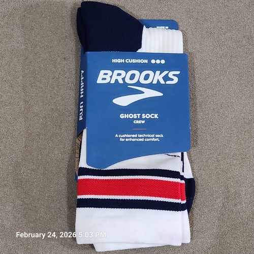 New brooks ghost crew socks - ghost,